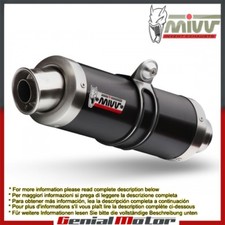 Terminale Scarico MIVV GP Nero Acciaio inox per Suzuki Gsx-R 750 2008 > 2010