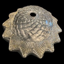 Ricambio Bobeche Rosone in vetro di Murano Trasparente Oro