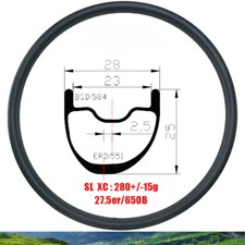 Cerchio carbonio 27,5er 650B