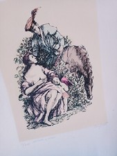 Domenico Purificato: lito colorata a mano.solo 25 esemplari. meno di 100 euro!