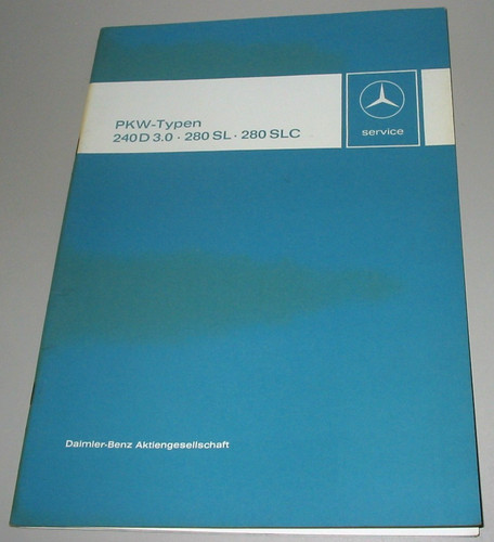 Werkstatthandbuch mercedes 240 - werkstatthandbuch,
