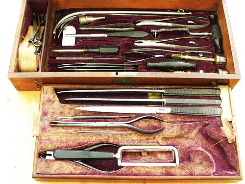 Antique surgeons set - surgeons,