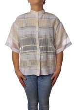 Camicia kimono manica3/4 Tess velato impunturato con nastro in GroGre' su parte 