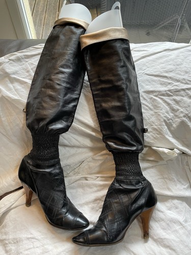 Paire bottes chanel vintage - de,