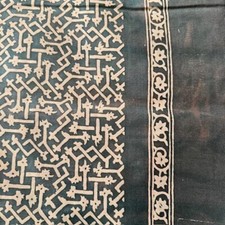 RABAT in tessuto Fortuny, in sempreverde e crema (2)