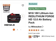 Milwaukee M18 REDLITHIUM FORGE