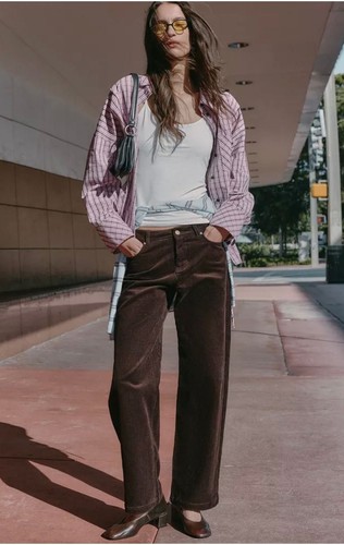 Zara pantalone velluto - velluto, a
