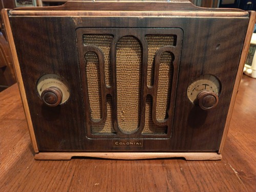 Radio valvole usa colonial - ,