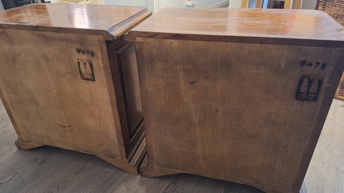Coppia comodini antichi legno