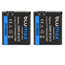 2x Blumax batteria per Panasonic BCN10 LUMIX DMC-LF1 LF1K LF1W BCN10E 700 mAh