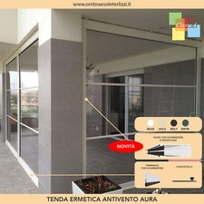 Tenda veranda balcone invernale antipioggia e vento cristal crystal trasparente