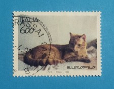 H1715-ITALIA-ITALY 1993 ANIMALI DOMESTICI - GATTI L.600 USATO