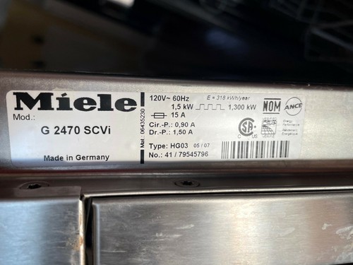 Miele 2470 scvi dishwasher - miele, g