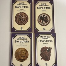 Lotto 4 Libri INDRO MONTANELLI Storia d'Italia Volumi 1/2/3/4.  S1