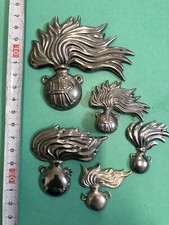 LOTTO DI 5 FIAMME DA COPRICAPI  CARABINIERI VARI ANNI