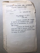 Documento GIL forli 1941