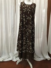 LADY BRUMS ABITO PREMAMAN MARRONE TAGLIA 42 MADE IN ITALY