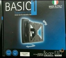 Supporto staffa porta TV orientabile Led Lcd 10 14 16 19 22 24 26 28 30 pollici 