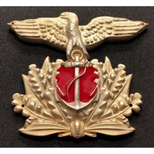 FREGIO DA BASCO O CAPPELLO MARINA REPUBBLICANA RSI FANTERIA DI MARINA MOD. 1