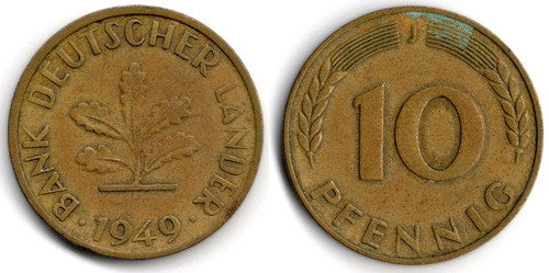 Germania pfennig 1949 - germania,