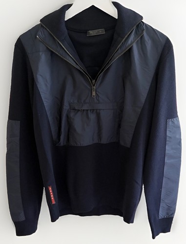 Prada maglione blu uomo - maglione, con