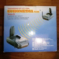 Trasmettitore A/V 2,4 GHz 4 canali EUROMEDIA con ripetitore di telecomando