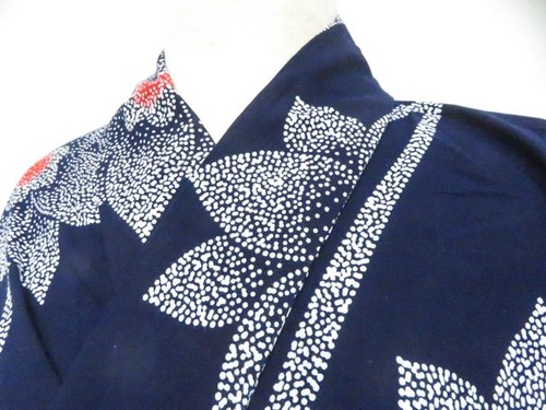 Kimono giapponese yukata navy - giapponese,