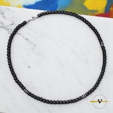 Collana uomo lava pietre dure - lava,