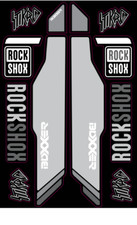 KIT Adesivi Forcella MTB ROCKSHOX BOXXER 15 ANTIGRAFFIO Stickers Fork