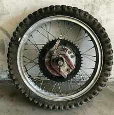 CERCHIONE CERCHIO POSTERIORE MOTO ENDURO SCOOTER RAGGI ANNI 70 EPOCA+CORONA