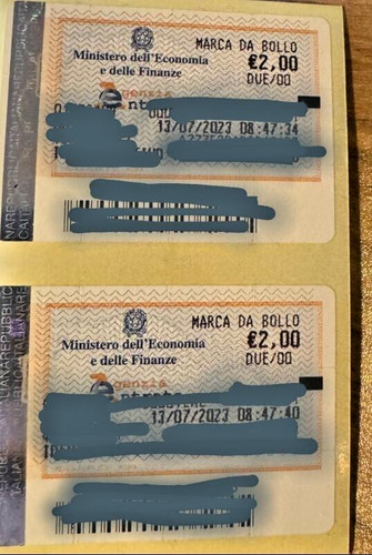 Marca bollo euro 2023 - 2,
