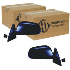 2X DIEDERICHS SPECCHIETTI ELETTRICI NERI Adatti Per AUDI A3