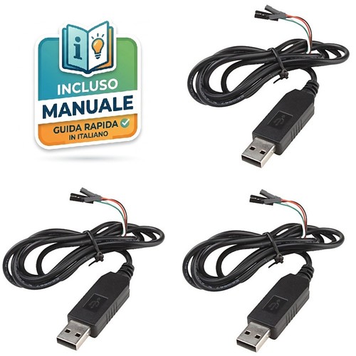 Cavo usb ttl pl2303hx rs232 - 3x,