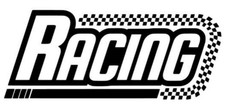 Adesivo scritta RACING 1x