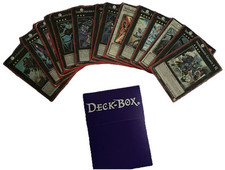 carte yu gi oh: 34 carte rare plastificate con deck-box incluso