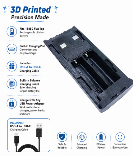 Custodia batteria usbc per - batteria,