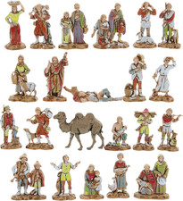 Set 21 Pastori E 1 Cammello Adatto a Presepe Da 3,5 Cm Scala 1:50 – MICRO 3,5 – 