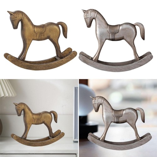 Statua cavallo dondolo - a,
