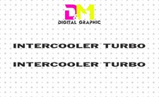 Coppia adesivi intercooler - coppia, "intercooler