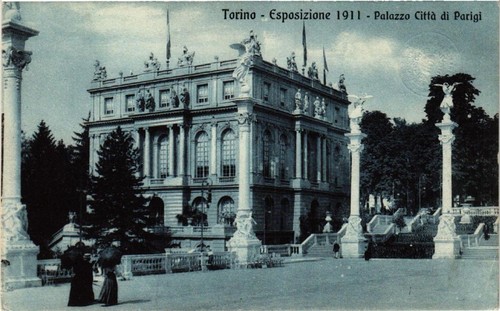 Cartolina cpa torino palazzo - cpa,