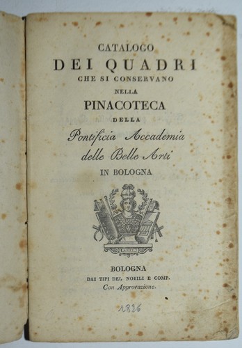 Catalogo quadri ediz - catalogo, 1826