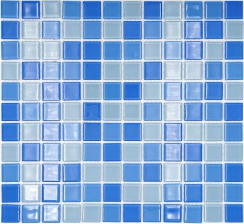 Mosaico piastrella azzurro mix - mosaico,
