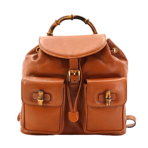 Gucci zaino bambù pelle - zaino,