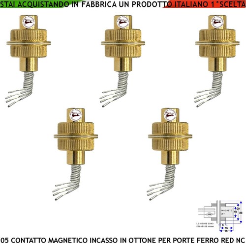 Contatti magnetici ottone - magnetici,