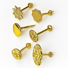 Reggi Tenda Reggi Embrasse Ottone Lucido Vintage Ganci Oro A Parete Per Tende