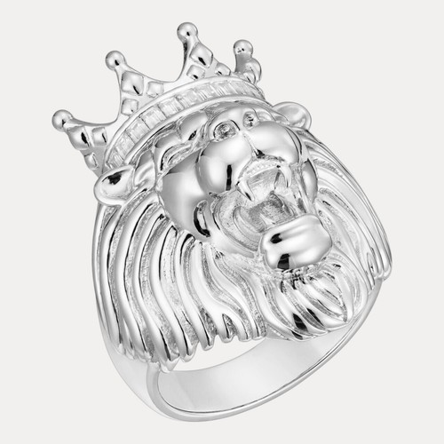 Anello leone moissanite - leone,