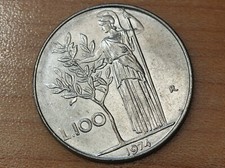 1974 Italy 100 Lire KM# 96.1