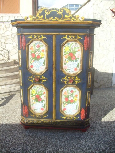Armadio tirolese dipinto - armadio,
