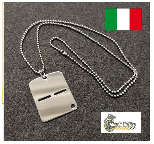 Collana piastrina miilitare