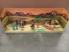 Diorama Soldatini GLI EROI DEL FAR WEST BANDA JESSY JAMES,anni 70